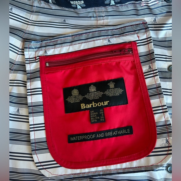 Barbour: Trevose Anorak Jacket, Red, Size: US 6 (fits like a s/m) LIKE NEW - Picture 7 of 13